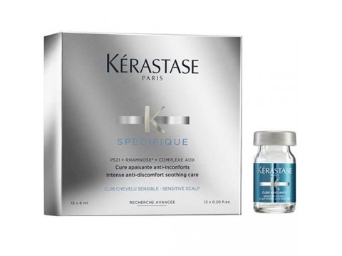 KERASTASE Ampulės Probleminei Galvos Odai Kerastase Specifique Intense Anti-Discomfort Soothing Care 12x6ML